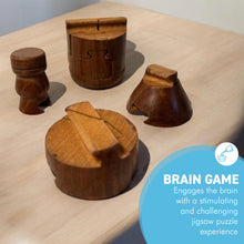 Load image into Gallery viewer, 3D Wooden Beer Bottle Brain Teaser Puzzle,  Unique & Fun Gift for Puzzle Enthusiasts
