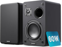 Load image into Gallery viewer, Majority BOOKSHELF PASSIVE SPEAKERS |Hi-Fi Stereo Speakers Pair for Tuners Hi-Fi systems with build in amplifiers | Stereo 2.0, 60W RMS | Solid Build and Compact Size D70X Passive BLACK