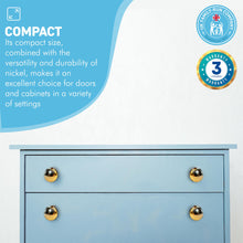 Load image into Gallery viewer, Cherema Brass Knob | Set of 4 door knobs | Brass cupboard knobs | Cabinet hardware | Antique brass cupboard handles | Cupboard door handles | 30mm