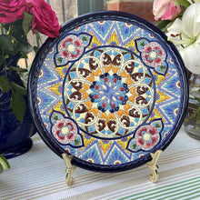 Load image into Gallery viewer, Set of 4 of Large 10-inch Metal Easel Brass Finish | Plate holder | Display stand | Metal Frame Holders for Photo Pictures Decorative Plate Dish | 25cm (H) x 15cm (Deep) | Picture Easel |Wedding tables