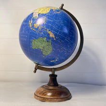 Load image into Gallery viewer, 20cm Globe with Wooden Base & Metal Arc, Rotating Vintage World Globe, Educational Geographic Desktop Accessory
