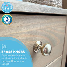 Load image into Gallery viewer, Mulberry Brass Knob | Single door knob | Brass cupboard knobs | Cabinet hardware | Antique brass cupboard handles | Cupboard door handles | 30mm