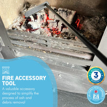 Load image into Gallery viewer, L SHAPED  ASH SCRAPER TOOL FOR FIREPLACE| Cast iron | Tools and accessories for fireplace | BBQ accessories | Fire accessory tool | Ash scraper | Charcoal rake