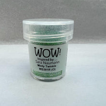 Load image into Gallery viewer, Wow! Embossing Powder 15ml | MINTY TWINKLE  regular | Free your creativity and give your embossing sparkle