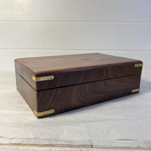 Load image into Gallery viewer, Wooden Jewellery Trinket Box Keepsake Storage Organiser | Multipurpose Use As Jewellery Storage | Watch Box | 23cm x 15cm
