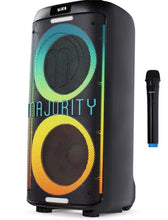 Load image into Gallery viewer, Refurbished Majority Pulse 4 ๐๐๐จ๐๐ง๐ข๐ข๐ง๐ ๐ฃ๐๐ฅ๐ง๐ฌ ๐ฆ๐ฃ๐๐๐๐๐ฅ Mega Sound Bass Boost, LED Light Effects, Portable Wireless Speaker with Long Battery Life & USB/TF/AUX Connectivity