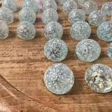 Load image into Gallery viewer, 30cm Diameter MANGO WOOD SOLITAIRE BOARD GAME with  SNOWFLAKE GLASS MARBLES | |classic wooden solitaire game | strategy board game | family board game | games for one | board games
