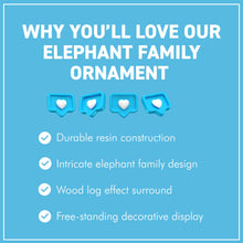 Load image into Gallery viewer, Elegant Freestanding Elephant Family Decorative Display Ornament