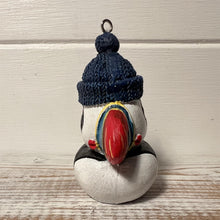 Load image into Gallery viewer, Ceramic Cute Puffin hanging ornament | Light Pull | Nautical Theme ceramic Cord Pull Light Pulls