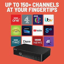 Load image into Gallery viewer, Oakcastle SB110 Set Top Box Receiver | Digital TV HD 1080P I HDMI & Scart Connection I 150+ Freeview Channels | USB Recorder, Internet YouTube & Apps, Remote Controlled TV Recording Box