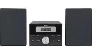 Bush Black LCD CD Micro System | Top Loading CD Player with LCD Display | 20 Track Programmable CD | 20 FM Station Presets