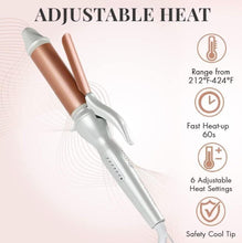 Load image into Gallery viewer, Deluxe Curling Tongs Rose Gold Edition | 34mm