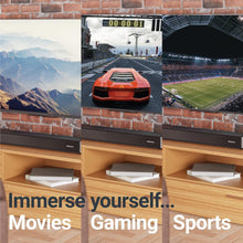 Load image into Gallery viewer, Majority Sierra 2.1.2 Dolby Atmos SOUNDBAR | WIRELESS SUBWOOFER I 400W Powerful Surround Sound | Home Theatre 3D Audio with Up-Firing Atmos Speakers | HDMI ARC, HDMI, Bluetooth, USB & AUX Playback