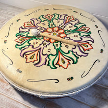 Load image into Gallery viewer, Decorated 50cm Shamanic Celebration Hand Drum with Beater- acoustic-Drumming Reduces Tension, Anxiety, and Stress.
