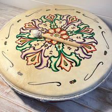 Load image into Gallery viewer, Decorated 50cm Shamanic Celebration Hand Drum with Beater- acoustic-Drumming Reduces Tension, Anxiety, and Stress.