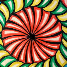 Load image into Gallery viewer, Decorated 50cm Shamanic Celebration Hand Drum with Beater- acoustic-Drumming Reduces Tension, Anxiety, and Stress.