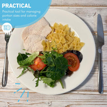 Load image into Gallery viewer, Colourful melamine PORTION CONTROL PLATE for Adults to Encourage Healthy Eating, Melamine Diet Plate Visually Divided for Slimming and Weight Loss | 100% Certified Food-Safe & BPA-Free Melamine