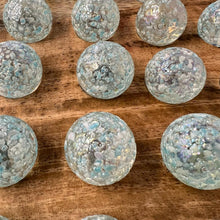 Load image into Gallery viewer, 30cm Diameter MANGO WOOD SOLITAIRE BOARD GAME with  SNOWFLAKE GLASS MARBLES | |classic wooden solitaire game | strategy board game | family board game | games for one | board games