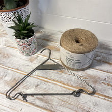 Load image into Gallery viewer, Cast iron hanging jute string dispenser garden accessory | Garden accessory | Supplied with 375m Natural Jute Twine