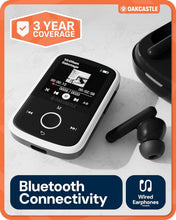 Load image into Gallery viewer, Oakcastle MP250 Bluetooth MP3 Player - 16GB Portable Music Player with Sports Clip, 34 Hour Battery & Expandable Storage