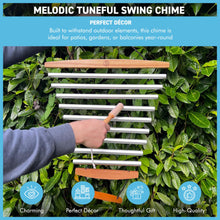 Load image into Gallery viewer, Melodic Tuneful Swing Chime – Soothing Wind Chimes for Outdoor Garden & Patio Decor, Relaxing Harmony & Calming Sounds