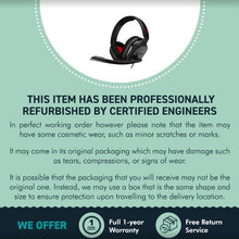 Load image into Gallery viewer, Astro Gaming A10 Wired Gaming Headset, Lightweight and Damage Resistant, ASTRO Audio, 3.5 mm Audio Jack, for Xbox Series X|S, Xbox One, PS5, PS4, Nintendo Switch, PC, Mobile - Black/Red Sony MDR-RF811RK Wireless Bluetooth TV Headphones On-Ear Black Audio