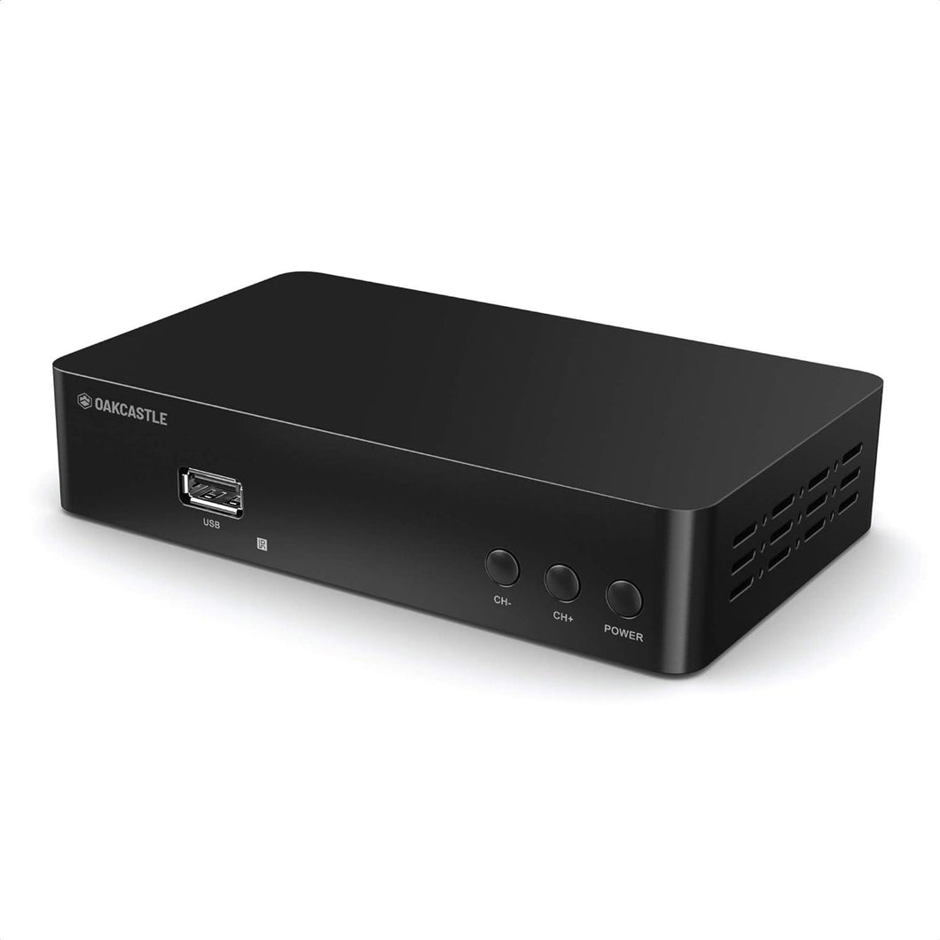OAKCASTLE SB200 HD Satellite Freesat TV Box | USB Recorder Function | YouTube & Weather App | Internet, SCART & HDMI Connectivity