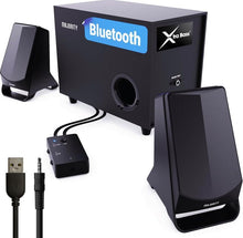 Load image into Gallery viewer, MAJORITY Bluetooth Active PC Speakers with Subwoofer | 80W, 2.1 Stereo Sound