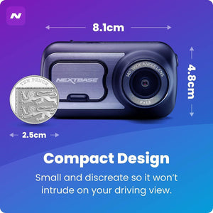 Nextbase 422GW Dash Cam Full 1440p/30fps Quad HD Recording In Car DVR Camera 140 Degree Front Viewing Angle- Wi-Fi, 10Hz GPS, Bluetooth- Built-in Alexa- Night Vision- Polarising Filter Compatible