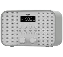 Load image into Gallery viewer, Bush FM Clock Radio | 10 Radio presets | Alarm and snooze function | Headphone socket | Backlit display