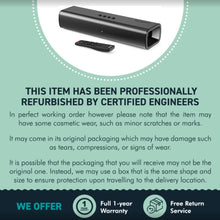 Load image into Gallery viewer, Refurbished Majority 𝗕𝗟𝗨𝗘𝗧𝗢𝗢𝗧𝗛 𝗧𝗩 𝗦𝗢𝗨𝗡𝗗𝗕𝗔𝗥 | 2.0 Stereo | Wireless & Wall Mountable | HDMI ARC, AUX, Optical, Remote & Brackets Included | Naga 40