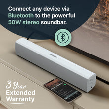 Load image into Gallery viewer, MAJORITY Bowfell Bluetooth Sound bar for TV | 50 Watts Powerful 2.0 Stereo Sound
