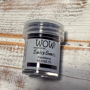 Wow! Embossing Powder 15ml | BLACKBERRY regular | Free your creativity and give your embossing sparkle