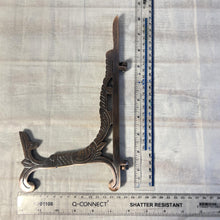 Load image into Gallery viewer, Pair of Large 10 inch Metal Easel Antique Copper Finish | Plate holder | Display stand | Metal Frame Holders for Photo Pictures Decorative Plate Dish | 25cm (H) x 15cm  (Deep) | Picture Easel |Wedding tables