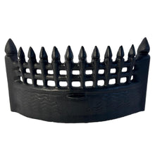 Load image into Gallery viewer, 16 Inch Castle Fire Front Fret Matt Black | Large Cast Iron Sturdy Fireplace Accessory