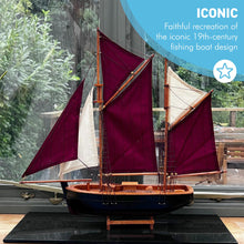 Load image into Gallery viewer, Brixham Trawler Model Yacht,  Detailed Replica of Classic Fishing Boat, Perfect for Nautical Decor and Collectors