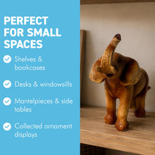 Load image into Gallery viewer, The Little Elephant – A 9cm Wood-effect Figurine