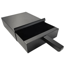 Load image into Gallery viewer, Black powder coated FIRESIDE METAL SQUARE ASH PAN CARRIER BOX AND SHOVEL SET |  Easy Cleaning of Ashes Ideal Fireplace Accessory for Indoor Log Burner & Open Fires