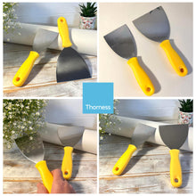 Load image into Gallery viewer, Set of Two Wallpaper stripping tools | 1 x 3 Inch and 1 x 4 Inch |Wallpaper scraper sharp | DIY scraper | Heavy duty scraper | Wallpaper stripper