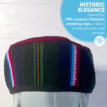 Load image into Gallery viewer, Handmade Nepalese Wool Red Smoking Cap, Lightweight, Stylish, with Traditional Tibetan Accents, Size 61cm, Extra Large