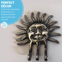 Load image into Gallery viewer, Sun Celestial Wall Hook โ Key Holder & Coat Rack for Home Decor
