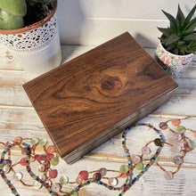 Load image into Gallery viewer, Wooden Jewellery Trinket Box Keepsake Storage Organiser | Multipurpose Use As Jewellery Storage | Watch Box | 23cm x 15cm