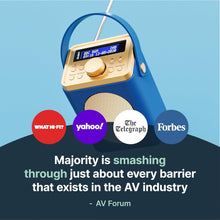 Load image into Gallery viewer, DAB, DAB+ Digital and FM Bluetooth radio | Battery and Mains Powered Portable DAB Radio | Majority Little Shelford | Bluetooth Connectivity, Dual Alarm, 15 Hours Playback and LED Display | Mid-Blue