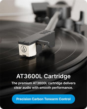 Load image into Gallery viewer, Refurbished Majority Auto FULLY AUTOMATIC RECORD PLAYER WITH BLUETOOTH OUTPUT 5.3 | USB Recording to USB Stick | Built-in Pre-Amplifier | Aluminium Platter | RCA Output | Slip mat & Remote Control