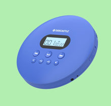Load image into Gallery viewer, Oakcastle Blue CD100 RECHARGEABLE BLUETOOTH CD PLAYER | 12hr Portable Playtime | In Car Compatible Personal CD Player | Headphones Included, AUX Output, Anti-Skip Protection, Custom EQ, CD Walkman