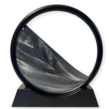 Load image into Gallery viewer, 18cm diameter Moving Sand Art Picture |  Sand Art Liquid Motion |  Quicksand Decor 3D Hourglass |  Deep Sea Sandscape Round Glass Sand Art Flowing Sand Frame Home Office Desktop Decor