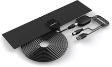 Load image into Gallery viewer, Freeview Digital Indoor & Outdoor TV Aerial I Signal Booster for 50 mile range | Oakcastle FV200 | HD 1080P I Long 11.5ft cable I USB Power I Window Sticker Attachment I Portable & Lightweight