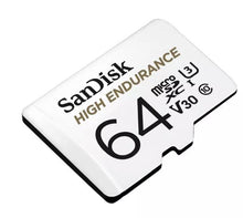 Load image into Gallery viewer, SanDisk High Endurance 100MBs MicroSD Memory Card - 64GB
