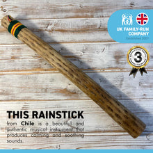 Load image into Gallery viewer, MEDIUM CHILLEAN CACTUS RAINSTICK | Rainmaker  | 50 cm Long | 19.5 inches Long  | Cactus Rainmaker| Percussion Music | Rain Sound | Tropical Rainforest |Calm Relaxing Sounds |Meditation| Baby Calming | Shaker | Maracas