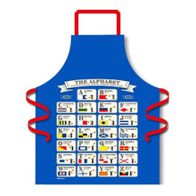 Load image into Gallery viewer, Alphabet Apron | 100% cotton | Adjustable Apron | 90cm x 70cm